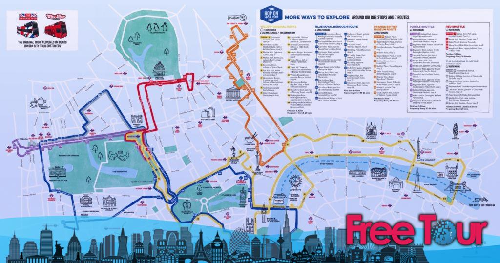 Original Bus Map 1024x539 - Los mejores autobuses de Londres para subir y bajar y mucho más