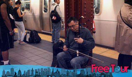 Artistas callejeros de la ciudad de Nueva York y música del metro