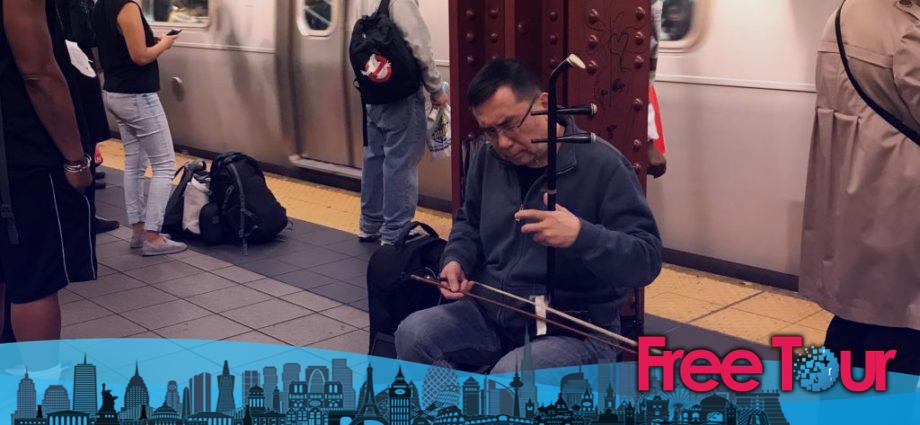 Artistas callejeros de la ciudad de Nueva York y música del metro