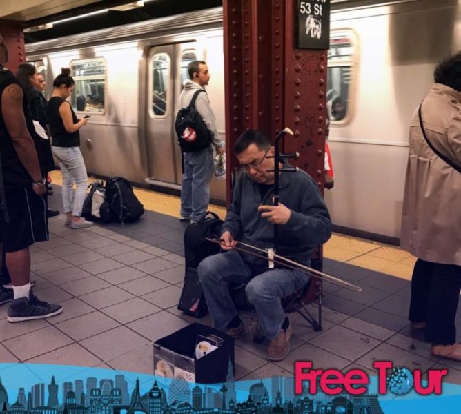 Artistas callejeros de la ciudad de Nueva York y música del metro