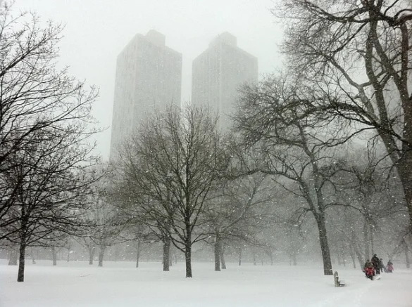 ¿Cuál es el tiempo en diciembre en Chicago?