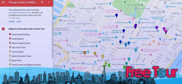 excursiones autoguiadas a pie por la ciudad de nueva york 3 - Mapa y Guías de los Barrios de la Ciudad de Nueva York