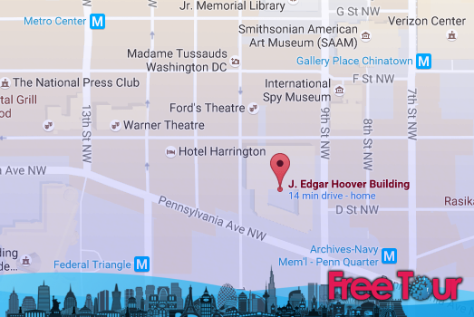 visite el edificio del fbi en washington dc 2 - Visite el edificio del FBI en Washington DC