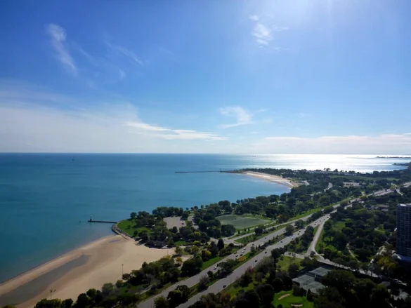 Visite el Lago Michigan Chicago